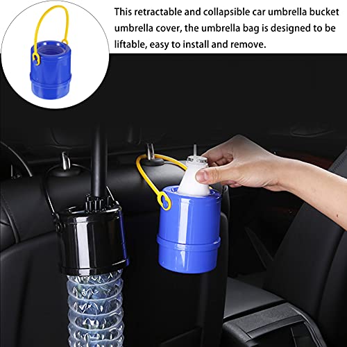 Wakauto Bolsa de guarda-chuva retrátil para armazenamento portátil, capa de guarda-chuva, banco tras