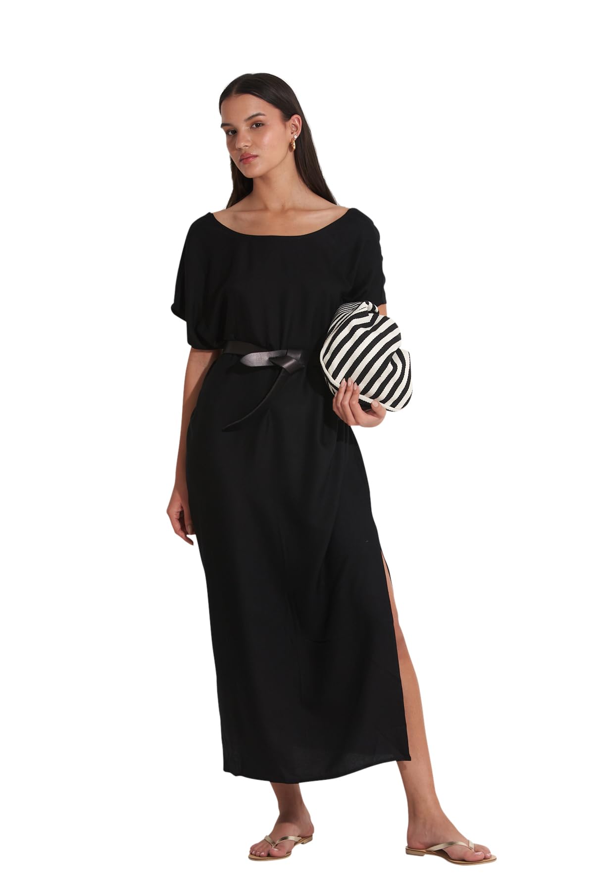 Gottex Women's Talya U Beach One Size Cover-Up, Black, One Size