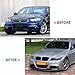 SKYYO Front Lip 4Pcs for BMW 3-Series E90 E91 M-Sport 325i 335i LCI 2009 2010 2011 2012 M Performance Style Front Bumper Lip Splitter Spoiler (Carbon Fiber Print)