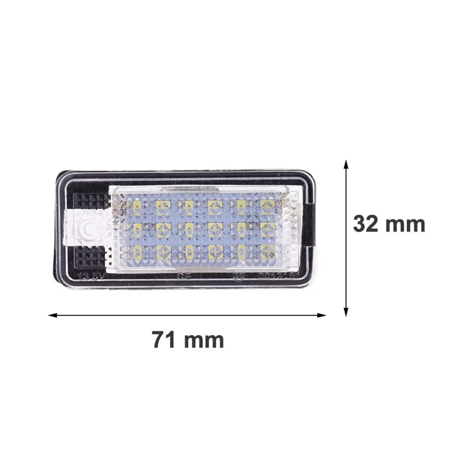 Number Plate Light For A4 S4 B6 B7 For A6 C6 4F S6 For A3 S3 8P For A8 S8 D3 4E For Q7 RS4 Error Free White Car License Plate Light 2piece