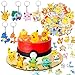 Set di Giocattoli, Portachiavi 6 pcs, Statuette in Silicone 8 pcs, con 50 Adesivi, Forniture Figure, per Torte Decorazioni Compleanno, Feste di Compleanno per Bambini