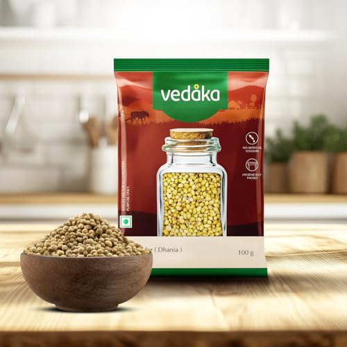 Image of Amazon Brand - Vedaka Coriander | Whole | 100 G | Dhania