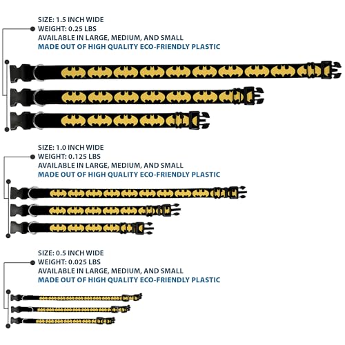 Collar de plástico Bat señal 1 amarillo contra tirones accidentales 4