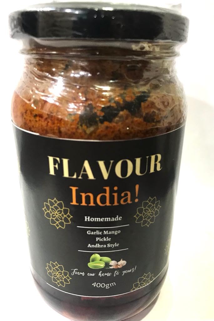 Flavour India- Homemade Garlic Mango Pickle-Andhra Style (Vellulli Aavakaya) (400 gm) (B0CC9VV5FW) Amazon Price History, Amazon Price Tracker