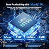 Gaming Laptop, Laptop Computer with Twin Lake N150 Processor(up to 3.6GHz), 16GB RAM 512GB SSD,Backlit KB Fingerprint, 15.6 IPS 1080P, Win 11 Pro,WiFi 5,BT 4.2,Gaming laptops,Lap top,Student laptops