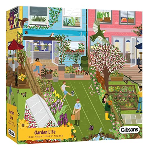 Gibsons Garden Life 1000 Piece Jigsaw Puzzle for Adults, Various, 68 cm x 49 cm