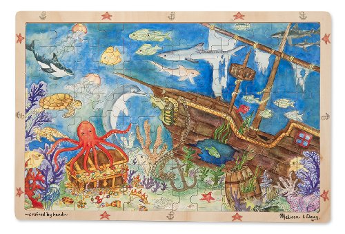 Melissa & Doug Doug Sunken Treasures Wooden Jigsaw Puzzle, 96-Piece