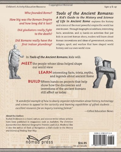 Dickinson, Rachel 9780974934457 Tools Of The Ancient Romans: A Kid'S Guide To The History & Science Of Life In Ancient Rome thumb #1