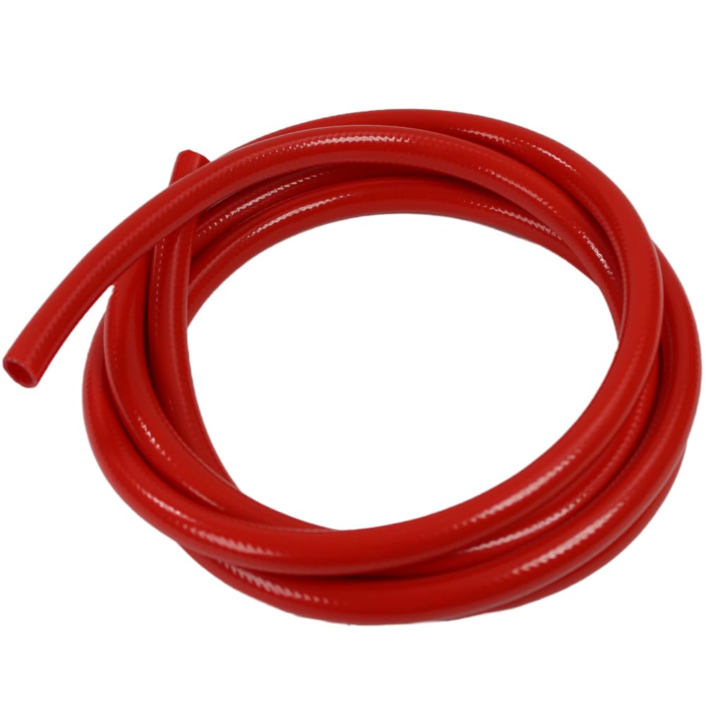 Lot de 2 tuyaux d'eau potable pour eau chaude et froide - 2,5 m - 10 x 2 mm - Pour camping-car, caravane, camping - Rouge et bleu