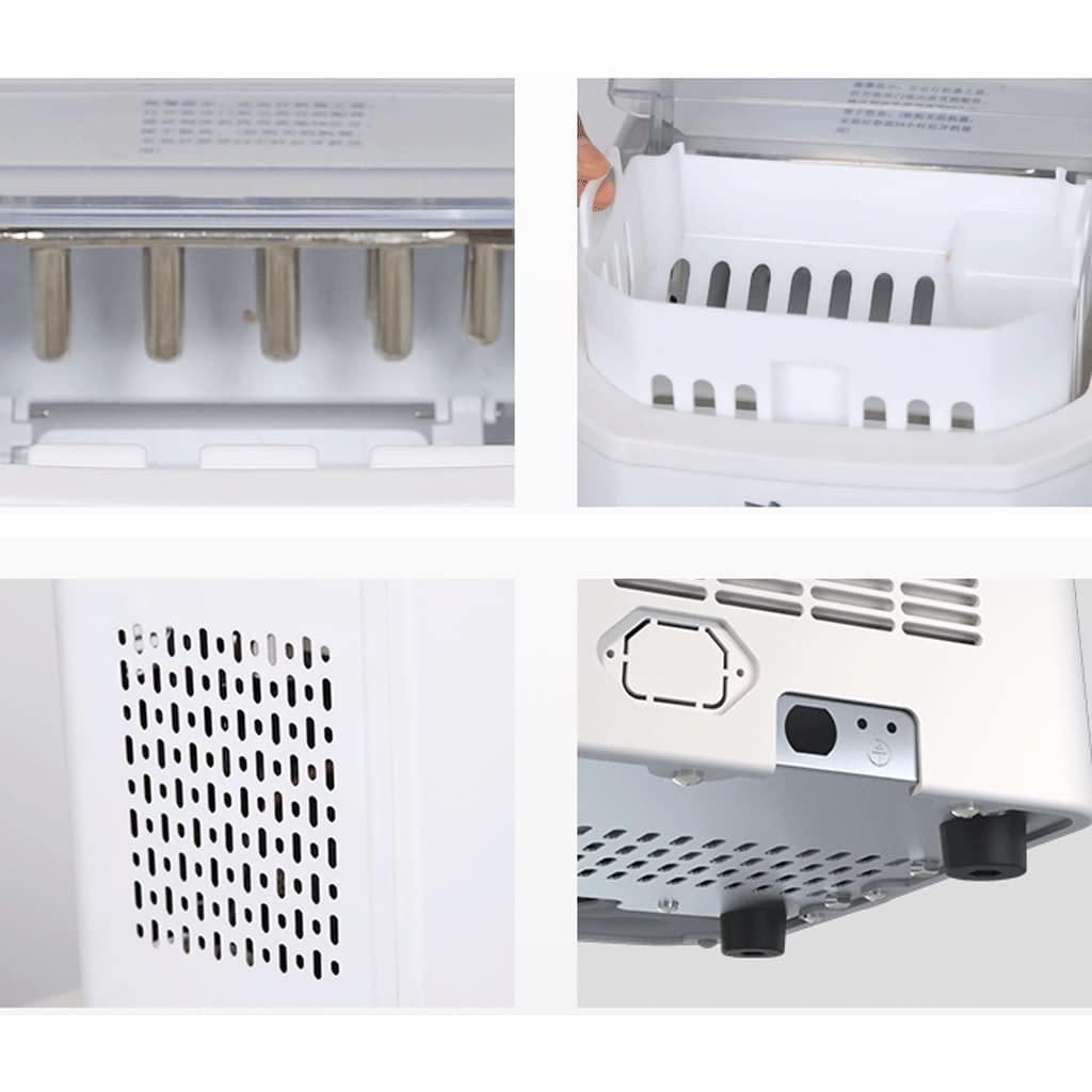 Hogar de 15 kg pequeño Fabricante de Hielo de 9 Cuadrados Mini Fabricante de Hielo automático de Hielo pequeño Estudiante de Dormitorio Mini Fabricante de Hielo Redondo automático