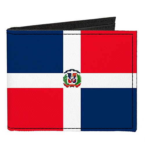 Buckle-Down Canvas Bi-fold Wallet-Dominican Republic Flag