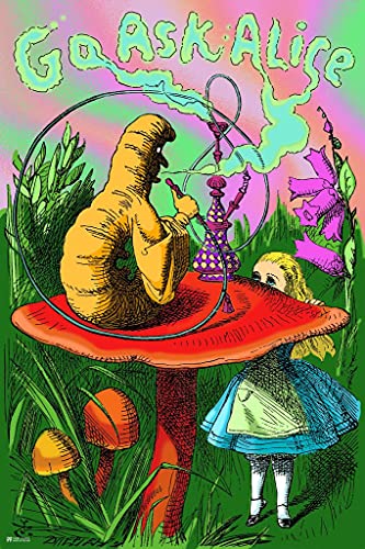 Alice In Wonderland Go Ask Alice Caterpillar Smoking 16x24 Poster