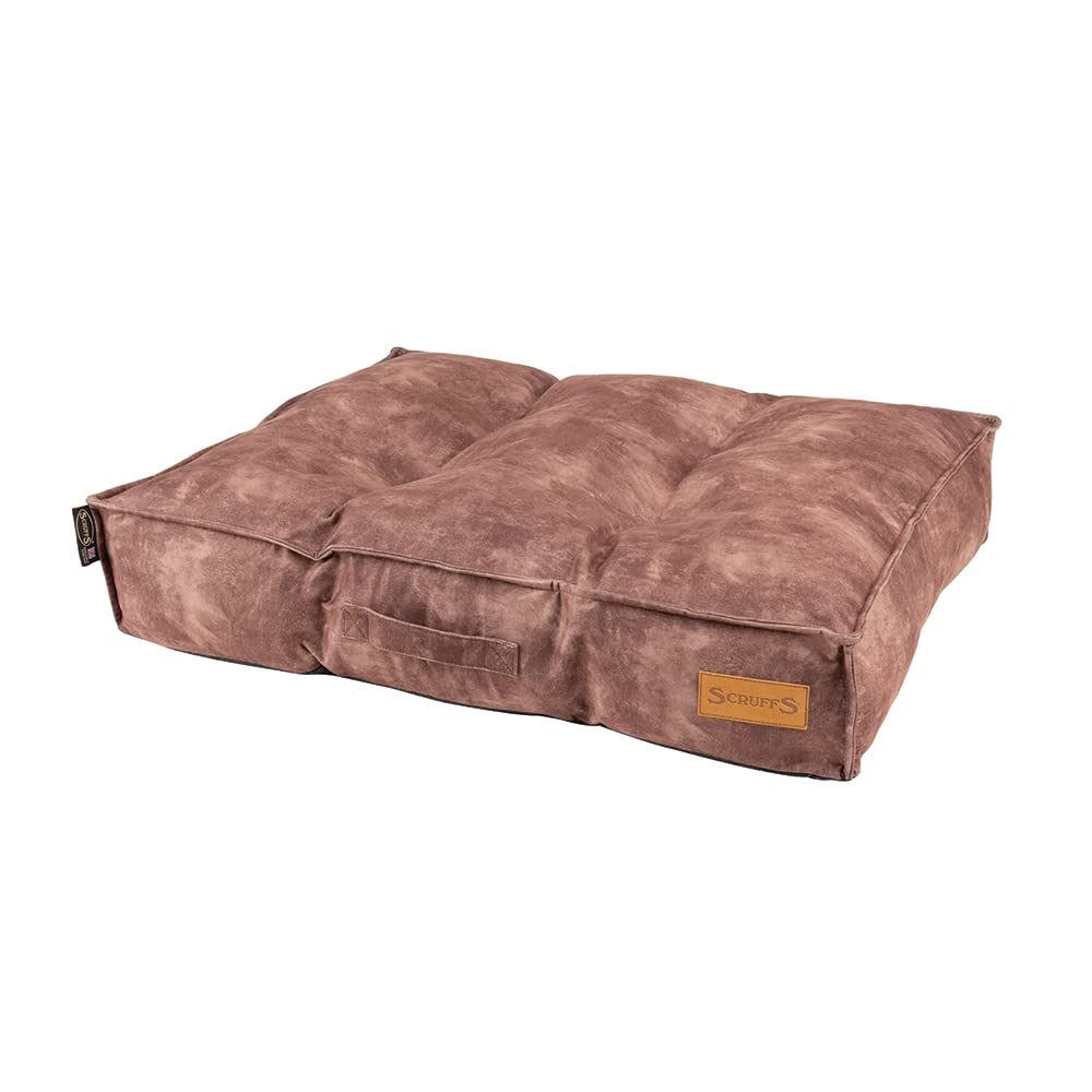 Scruffs Kensington Mattress (Medium), 80 x 60 x 18cm, Chocolate Brown
