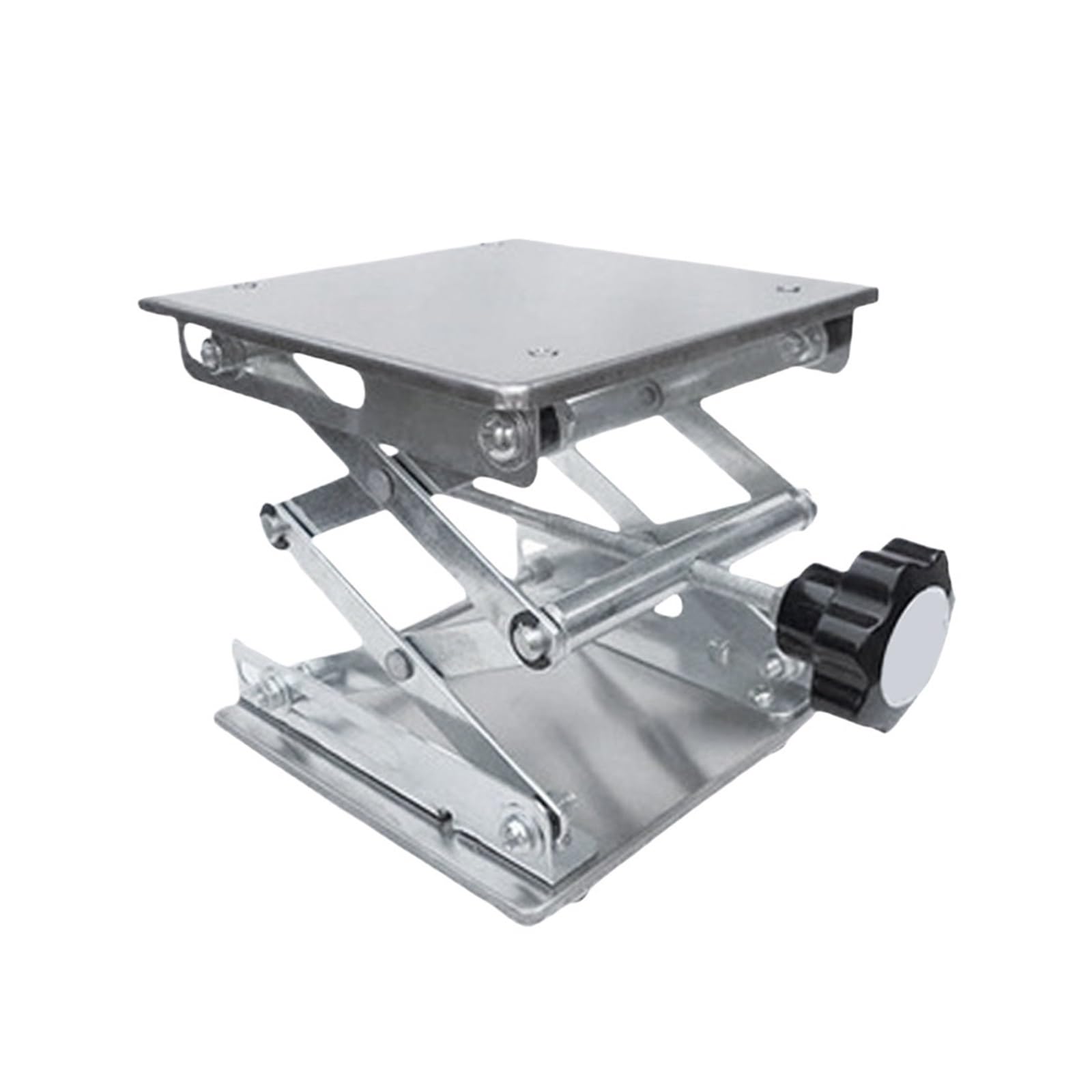 Elevador de laboratorio Soporte de tijera Manual for laboratorio, plataforma resistente a la corrosión, elevador de mesa de laboratorio ajustable, 1 Uds.