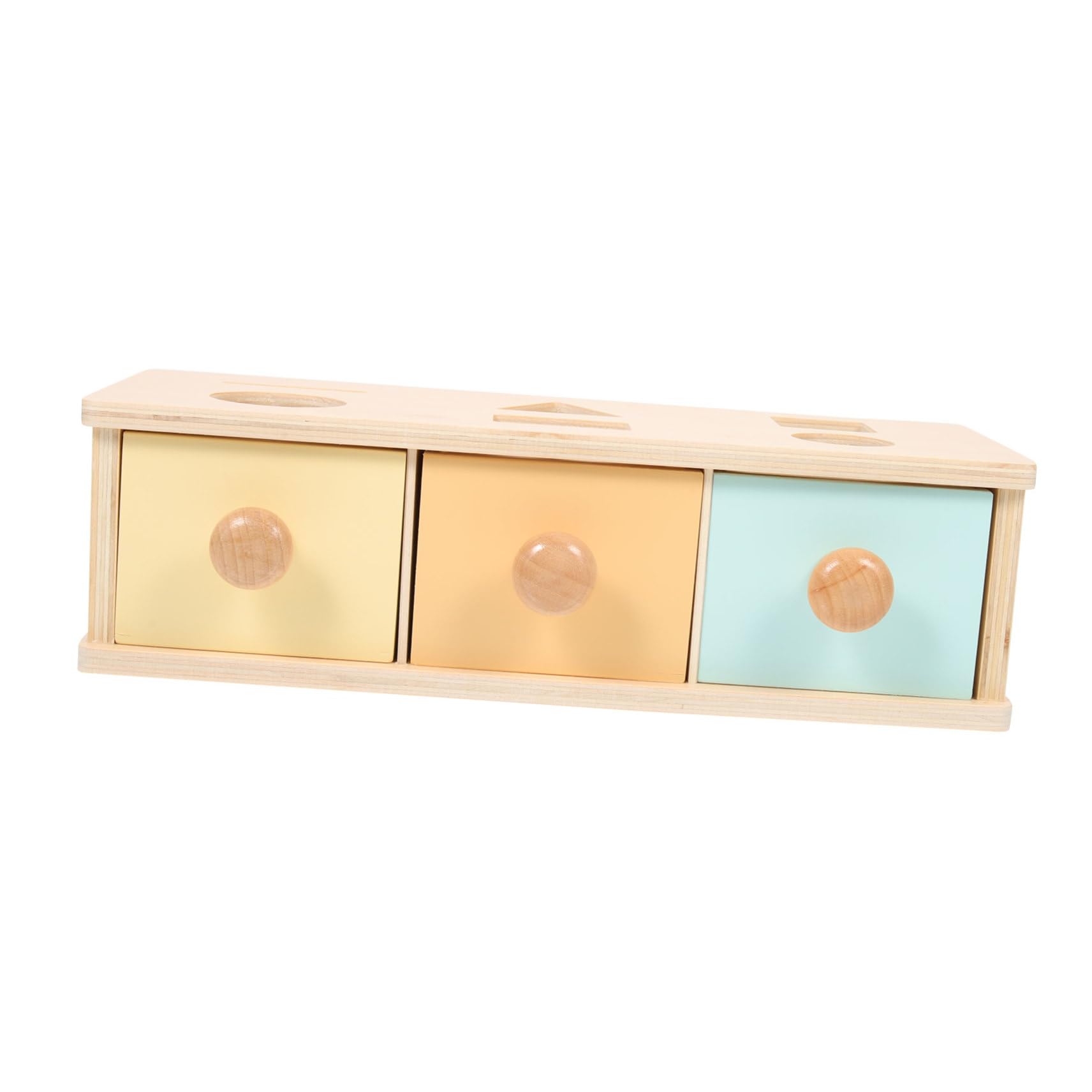 Caja Montessori de Madera Educativa para Juguete Intelectual Multifuncional con Desarrollo de Motricidad Fina y Reconocimiento de Colores para Bebés y Preescolares Regalo para