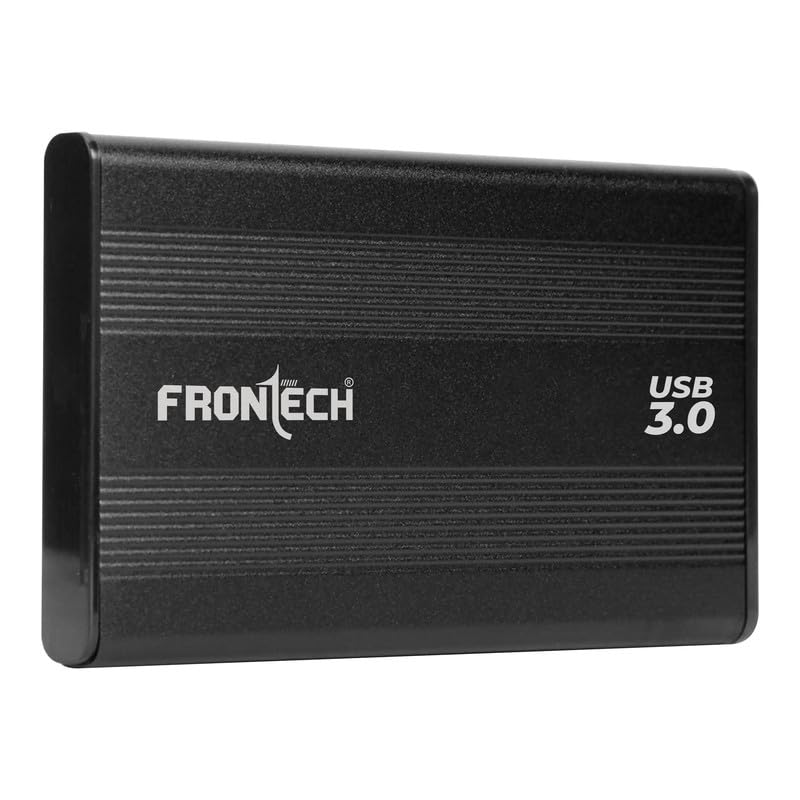 FRONTECH Hard Disk Casing 2.5 USB 3.0 HDD Enclosure Case Cover SATA to USB 3.0 External Hard Drive Case for Computer Hard Disks, (NC-0031- Black)