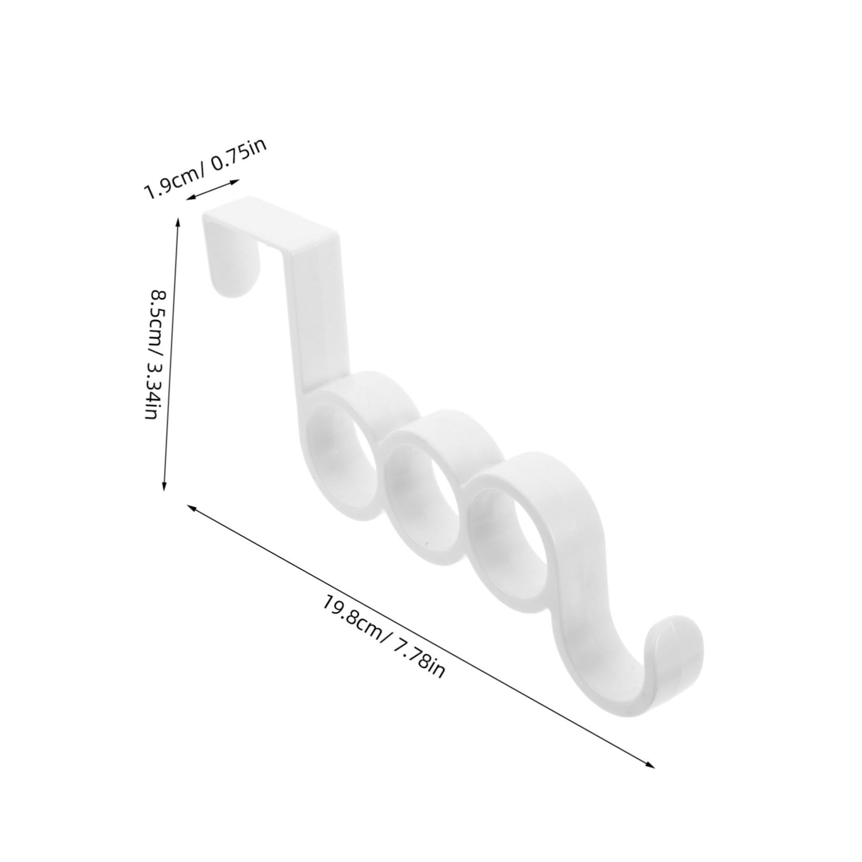 SOLUSTRE 10pcs Entryway Hooks Door Hanger Hook for Hanging Clothes Robe Purse Heavy Duty Decorative Nonslip Easy Install for Bathroom Closet