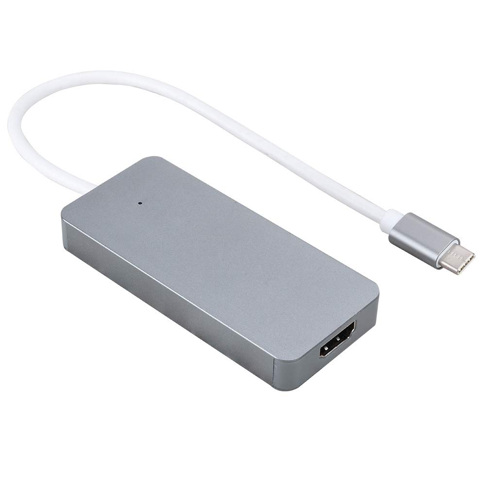 KUIDAMOS EZCAP265C Tarjeta de Captura de Vídeo a Tipo C Grabador de Alta Definición para Transmisión y Edición Compatible con y Mac Aleación de Aluminio 8,8 * 4 * 1 Cm