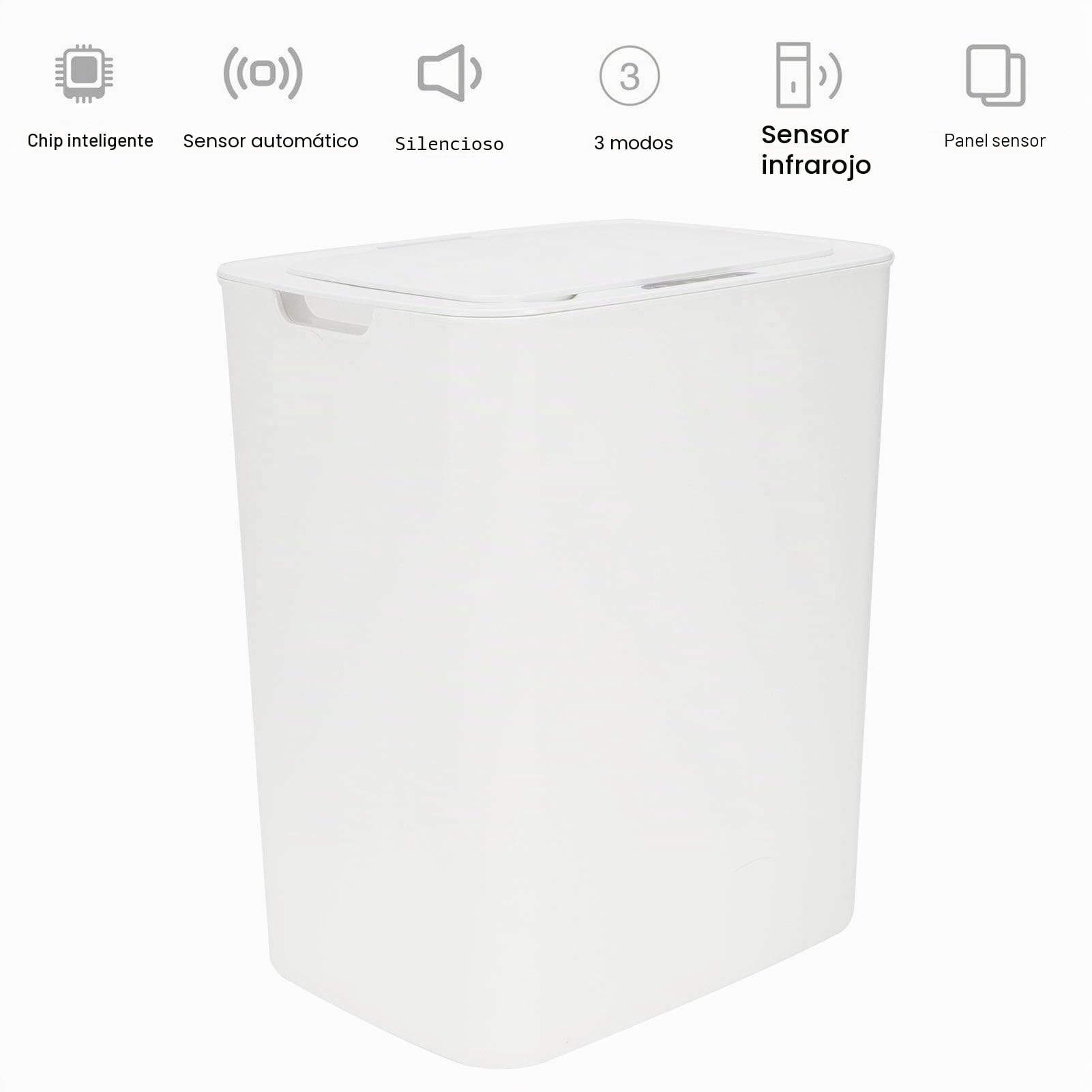 Cubo de basura inteligente para cocina automático cubo de basura inteligente con sensor de infrarrojos cesta de 14 litros cocina de gran capacidad para el hogar
