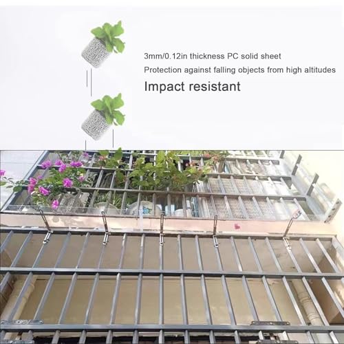 Auvent extérieur en polycarbonate durable et acier de haute qualité