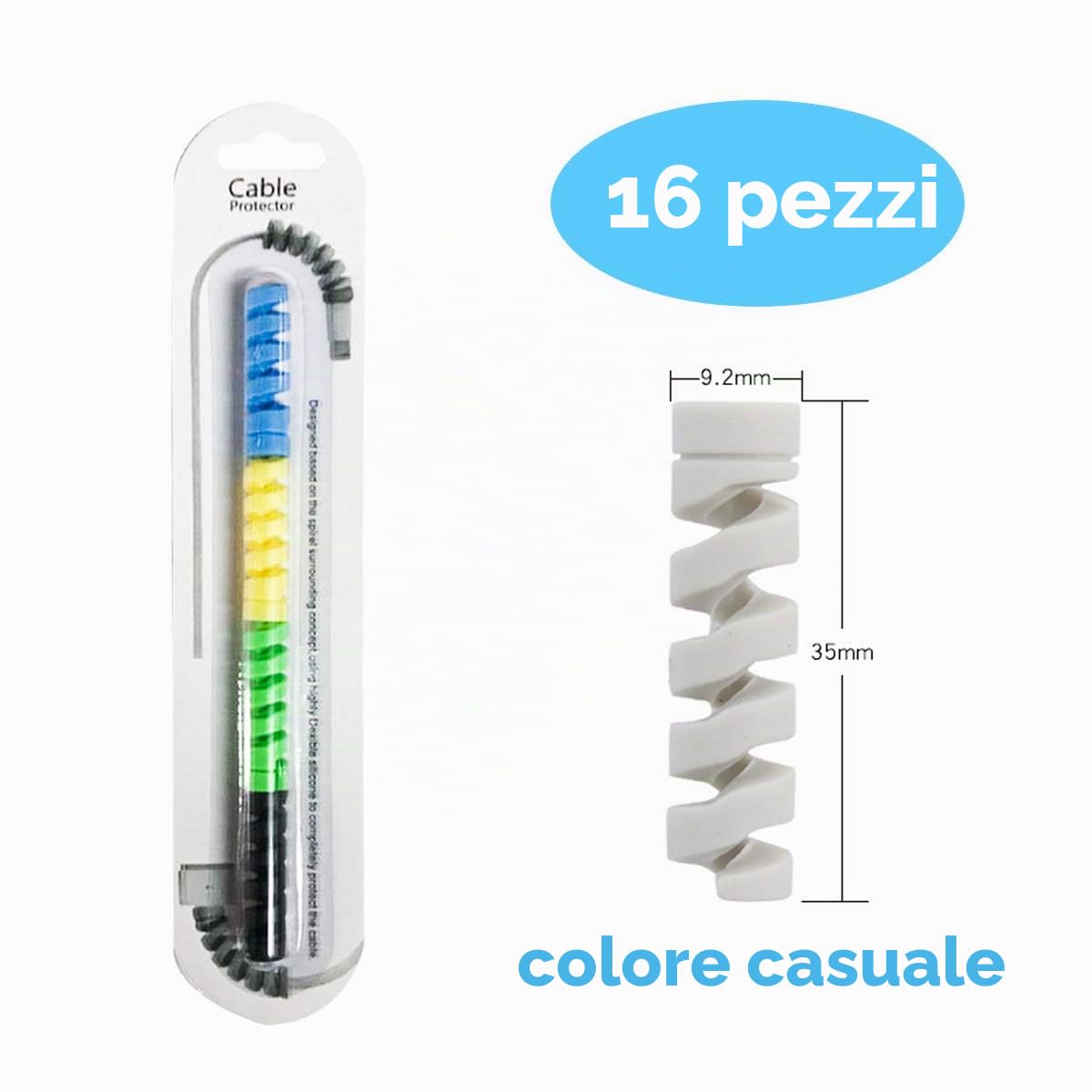 16 Pezzi di Protezione per Cavo di Ricarica per Cavo di Ricarica per Caricabatterie di Tipo C Caricabatterie per fulmini tutti i telefoni cellulari cavi di ricarica cavo per mouse cavo USB
