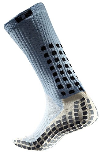 3.0 Thin Grip Socks, Made in the USA, Men & Women Non Slip Grippy Soccer Crew Socks for Football and Soccer
