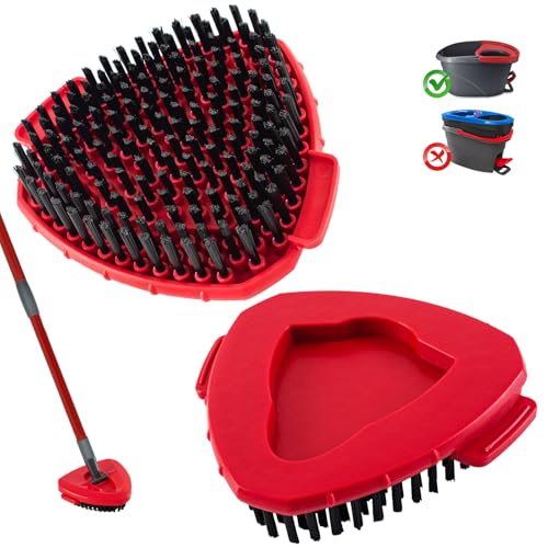 Scrub Brush for O-Cedar, Scrubber Mop Head Compatible with Ocedar Spin Mop Easy Wring 1 Tank,Upgraded Full Bristle of Cedar Scrubber Attachment,Floor Scrubber Brush,Wall Tile Bathroom Scrubber,1 Pack