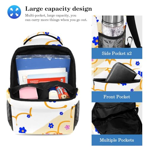 Sac à dos avec trousse Happy Easter Eggs grand volume 40cm et compartiments renforcés - 3