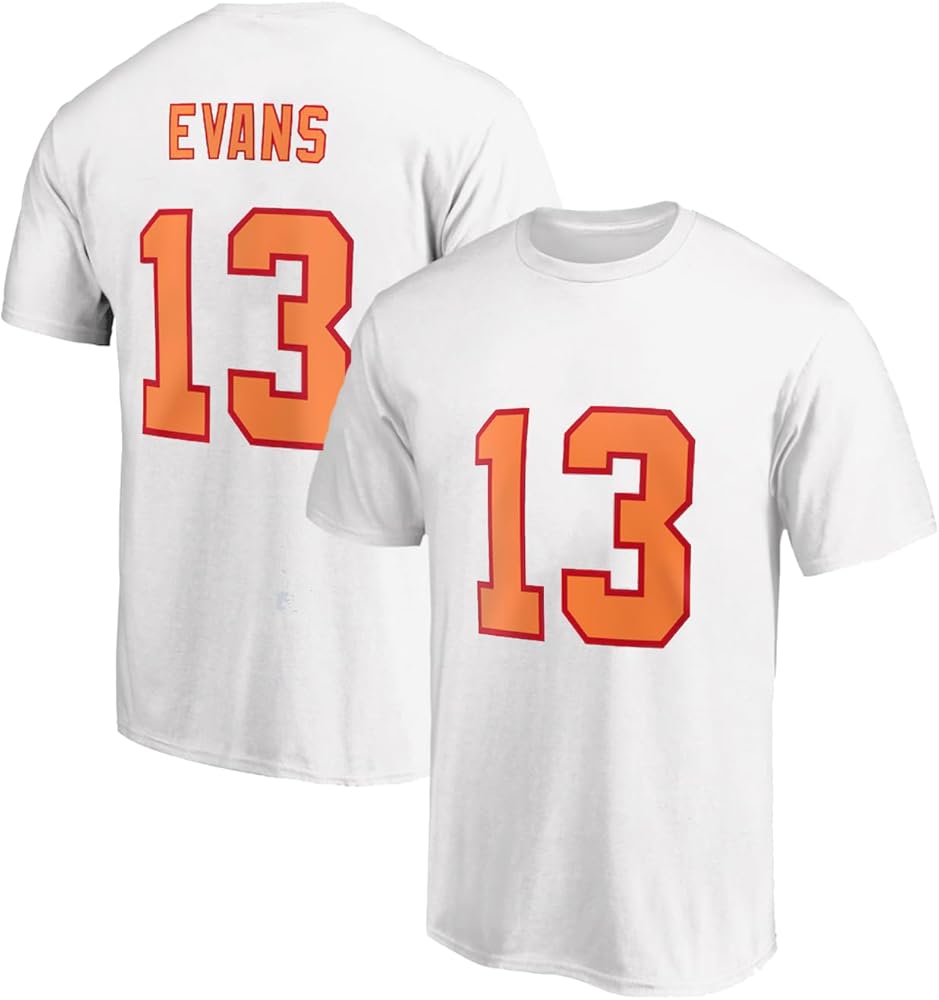 Mike Evans #13 Tampa Bay Football T-Shirt Cotton Jersey Florida