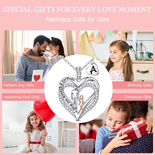 Iefil-Daughter-Gifts-Daughter-Necklaces-925-Sterling-Silver-Heart-Initial-Necklaces-for-Women-Father-Daughter-Jewelry-Birthday-Gifts-for-Daughter-from-Mom-Dad