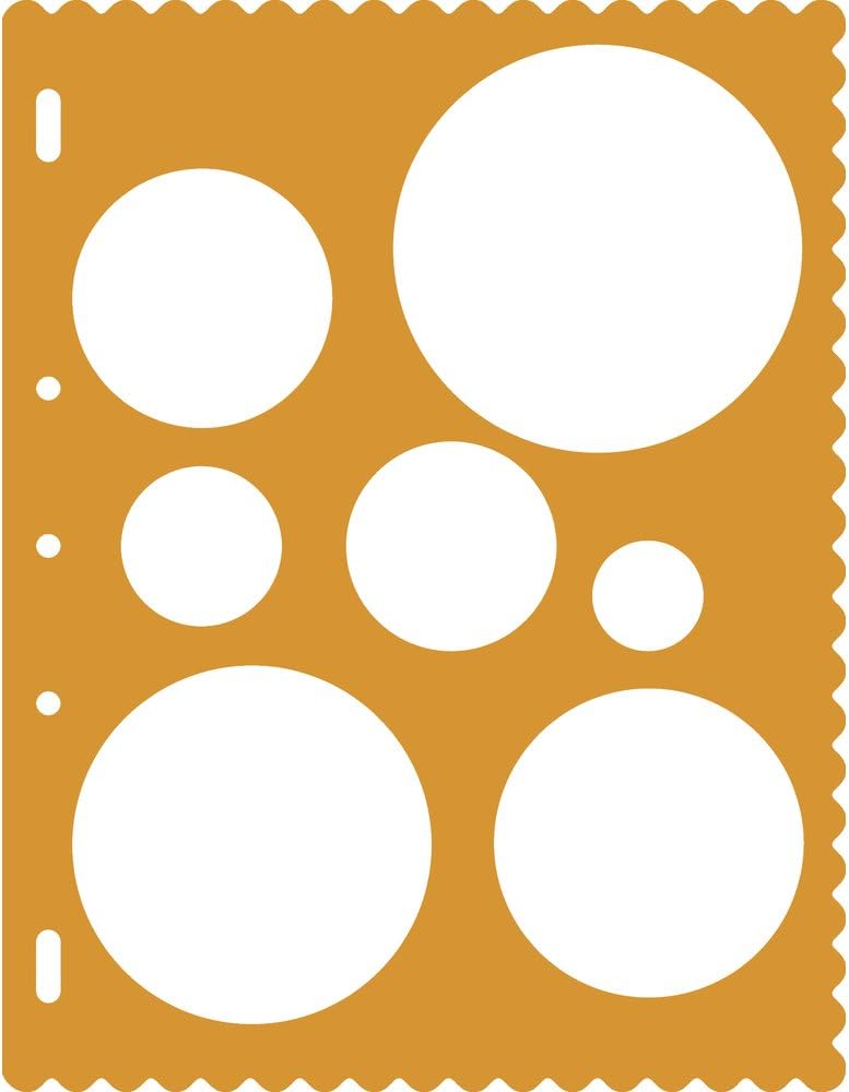 Fiskars Shape TemPlate Circles, Template for creating Circles, 1003823