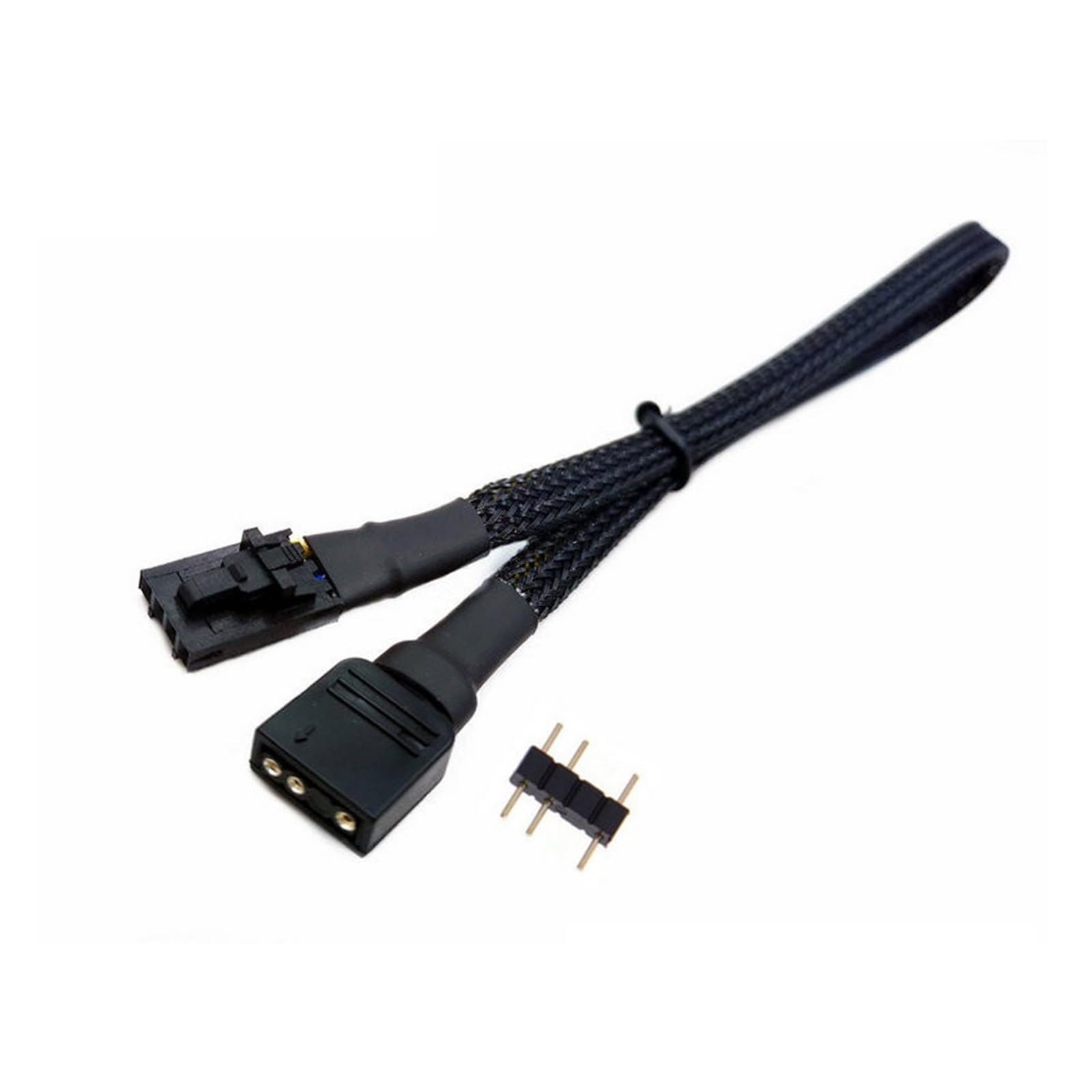 2pcs/Pack Corsair RGB 3Pin 4Pin Fan to 5V 3-Pin ARGB Adapter Cable Compatible with The Lighting Node Pro 30cm 50cm(30cm,4Pin to 5V RGB)