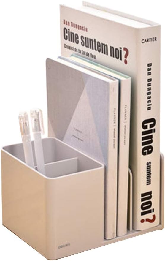 YUMUO Simple Pen Holder,Office Organiser, Book end, Book Stand for pens, Office Supplies, Small Parts hx1189-C