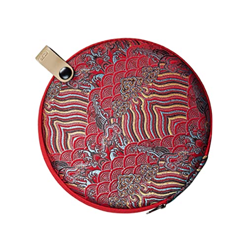 CONGARTENO PU Tea Cake Storage Bag Breathable Cloth Tea Container for Home Use and Gifting and Reusable Design