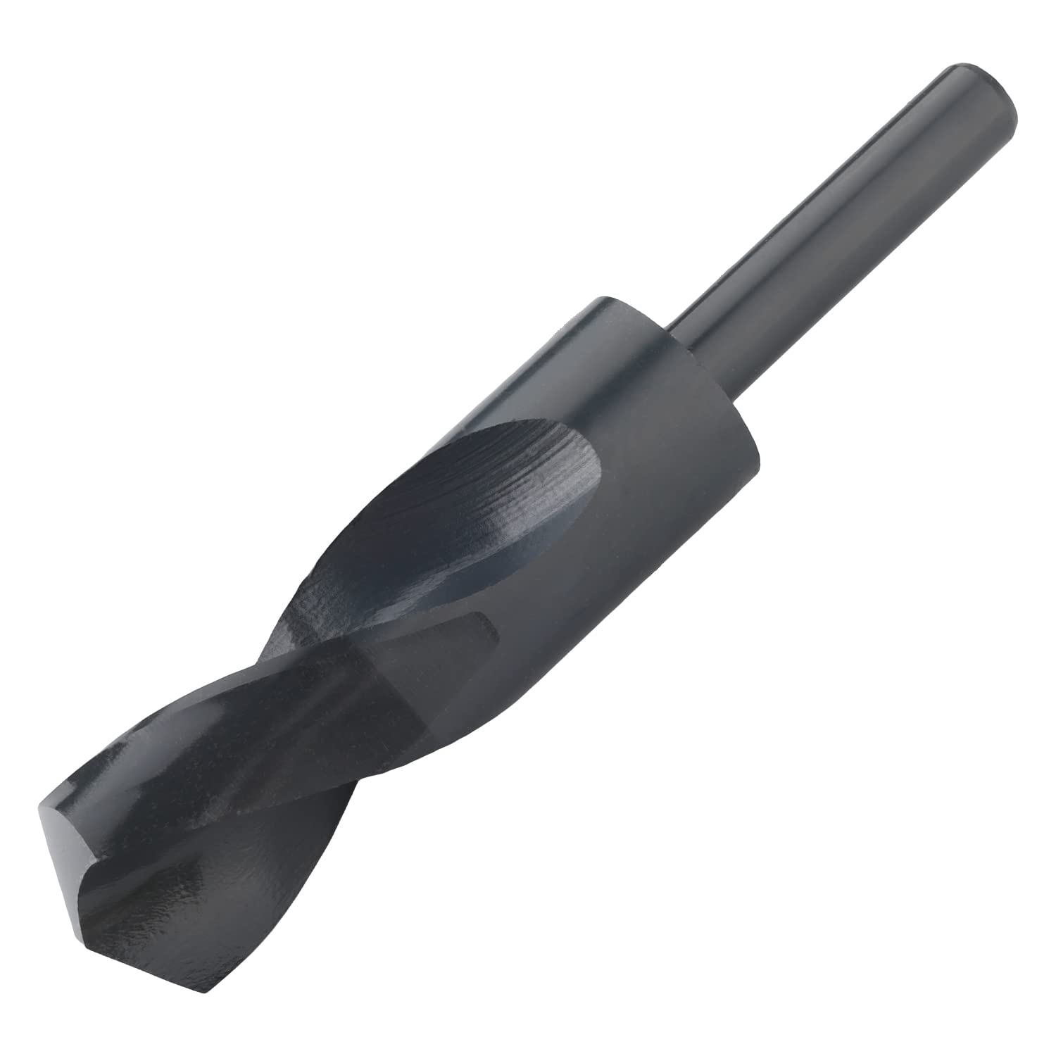 Utoolmart 30 mm reduzierter Schaftbohrer HSS 6542 Schwarzoxid mit 1/2 Zoll geradem Schaft, 1 Stück