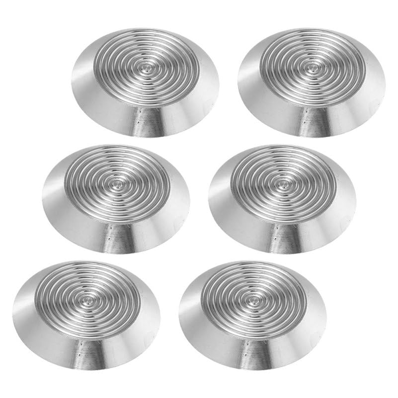 IWOWHERO 6Pcs Tactile Paving Nails Blind Sidewalk Guide Studs for Walkways Metro and Airport Pathways Safety Road Markers for Visually Impaired Navigation