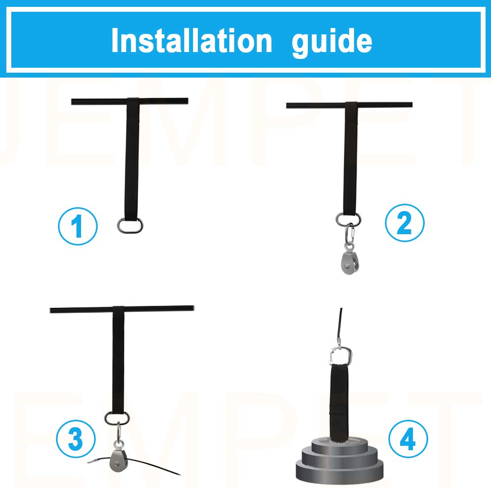 Amazon | JEMPET プルダウン 懸垂マシン 筋肉強化 トレーナーロープ