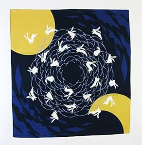 Maeda-senkou Furoshiki Mondtanz Kaninchen 48,3x48,3cm