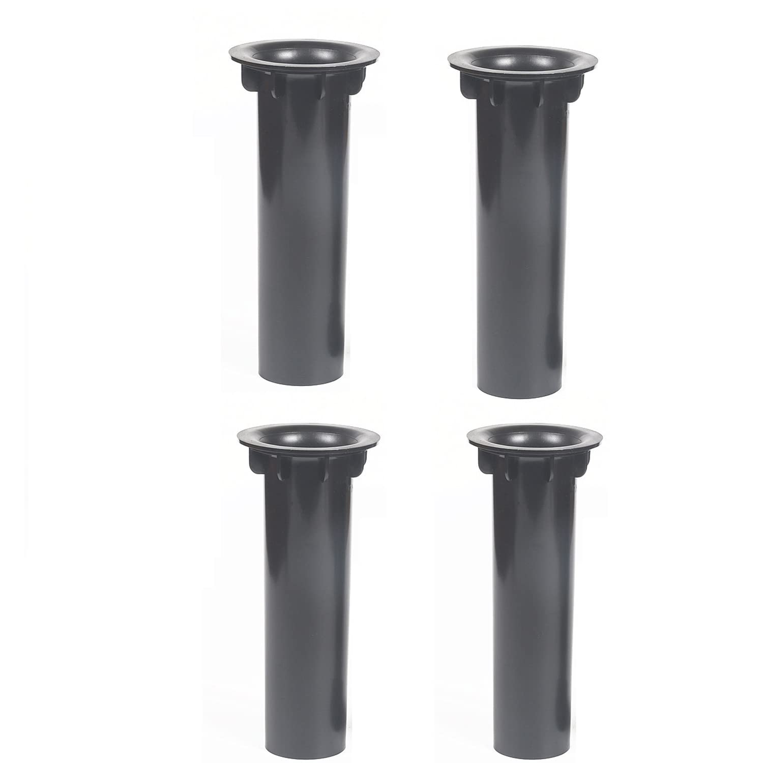 4Pcs Speaker Port Tubes Plastic ABS Speaker Phase Guide Tube HiFi Inverted Pipe Hole Exhaust Hole Subwoofer Sound Tube Subwoofer Bass Reflex Tube(Black,6.7" *2.55")