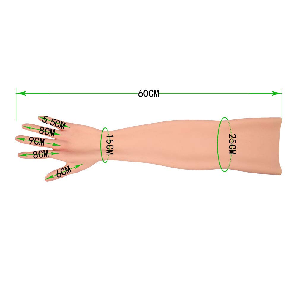 Gants En Silicone Réalistes Pour Couvrir Cicatrices - Taille L - Longueur 59cm - Neuf KnowU