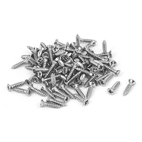uxcell Tornillos autorroscantes de acero inoxidable M2.2 x 9.5mm miniatura 1