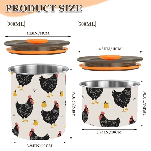 Contenedor de Café Hermético Acero Domiking 900 ml miniatura 2
