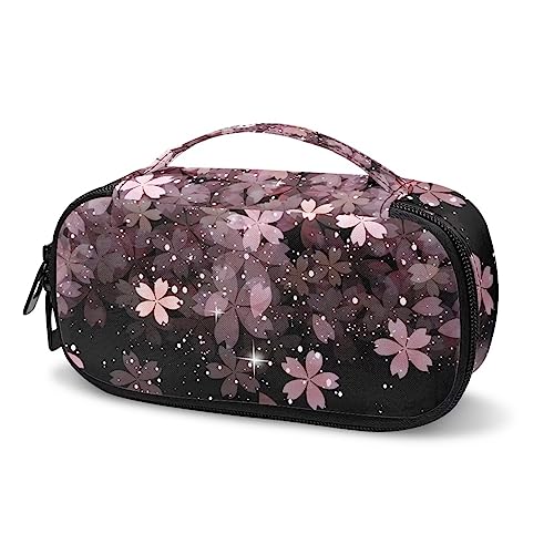 Psaytomey Cheery Blossom Diabetic Supplies Travel Case for Diabetes Testing Kit Blood Glucose Monitor Kit with Meter Insulin Cooler Travel Organizer for Daily Use, Pink