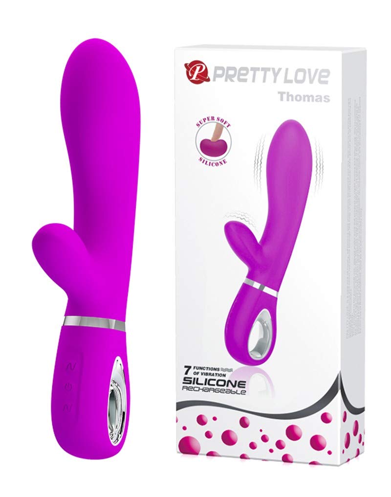 Pretty Love Thomas - Rabbit Vibrator Rose Profond Ø 4 x 20,5 cm