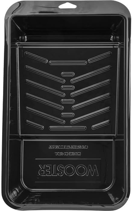 24-Pack of 6-1/2” Wooster BR403 Jumbo-Koter Black Jumbo-Koter Tray