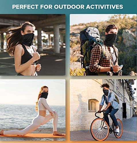 Protetor de Pescoço com Proteção UV50 Tubeneck Motociclista Ciclismo Slim Fitness - Preto