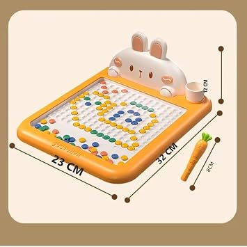 TİNEKE Manyetik Kodlama Oyuncağı Eğitici Oyuncak Boncuk Turp Kalem Montessori Erken eğitim Tableti Tavşan