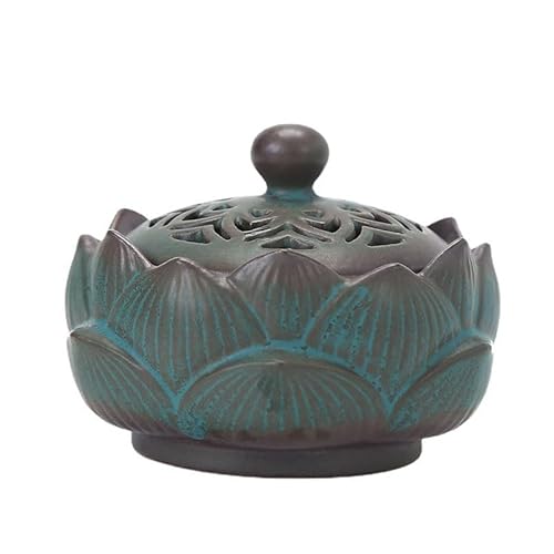 XYUERU Olla for ajo, Forma de Flor, Creatividad, Retro, cerámica, Tarro for ajo, Hecho a Mano con ajo Blanco, Tarro for almacenar Cebolla, Especias, tarros for la Cocina, Costa del ajo