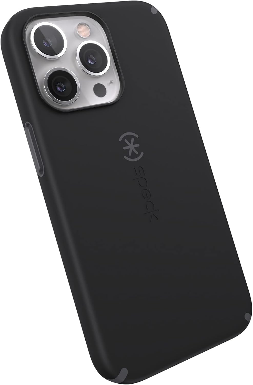 Speck iPhone 13 Pro Case - Drop Protection & Scratch Resistant with Dual Layer Protection & Slim Design Case for iPhone 13 Pro, CandyShell Pro, Black/Slate Grey
