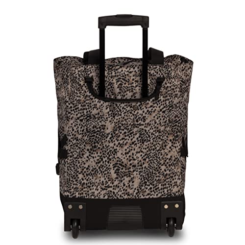 Punta Wheel Print Einkaufstrolley Einkaufsroller Einkaufswagen Shooping Trolley 10008, Farbe:Schwarz/Beige – Bild 6